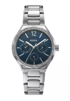 Fossil Fossil Women's Eevie Analog Watch ( BQ3720 ) - Quartz, Silver Case, Round Dial, 18 MM Silver Stainless Steel Band