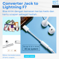 Adapter Lightning to Jack 3.5mm Aux Cable HP Kabel Audio Converter Musik Earphone Headset Headphone