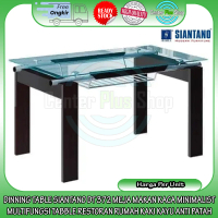 [Kargo] Meja Makan Kaca Serbaguna Minimalis Multifungsi Tabble Siantano Dinning Table Dt 372 Restora