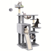 Cat Tree With Steps, Cat Tree For Indoor Cats Large Adult, Specifically For Brave Cat Tower, Cat Tower With Scratching Post, Cat