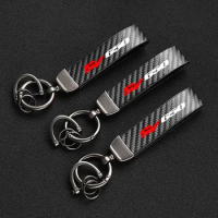 High-Grade Carbon Fiber Leather Motorcycle KeyChain For Suzuki SV650 SV 650 SV650X SV650S Motorcycle Keychain Accessories