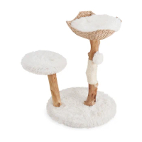 Natural Solid Wood Stable Base Morden Cat Tree Wood Cat Tower Cat Scratching Tree