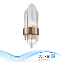 【大巨光】典雅風-E14 LED*2水晶壁燈-中(MF-3331)