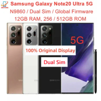 Samsung Galaxy Note20 Ultra 5G Note20U N9860 Dual Sim 12GB RAM 256/512GB Octa Core 6.9" Snapdragon Original Android Cell Phone