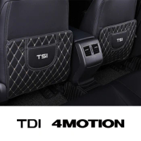 1PCS Car Seat Back Child Anti Kick Pad Mat Auto Accessories For VW Volkswagen TSI TDI 4Motion Touareg Beetle Golf Tiguan Passat