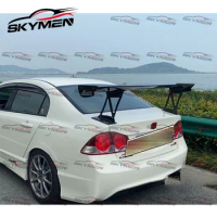 Carbon Rear GT Wing for Civic FD2 JS Style Rear Trunk GT Spoiler With 32cm High Legs FD2 Car Styling Racing Part Trim