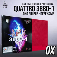 Karet Bat Tenis Meja Pingpong 388D-1 OX Quattro Bintik Bertahan Bintik Panjang Original bet