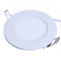 Novelty Ultrathin 3W Round Led Panel Lights Ceiling Downlights Recessed Surround White Shell Driver AC 85-265V