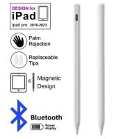 YP Stylus Pen for Apple iPad(2018-2023), iPad Pencil 2nd Generation with Palm Rejection, Smart Bluetooth Pen for Writing Drawing