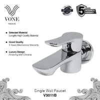 VONE Kran Air Tembok Keran Taman Kamar Mandi Bak Stainless Chrome V3011B ( VONE PREMIUM ) Chrome