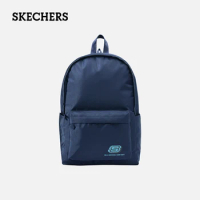 Skechers Men Women College Backpack Trendy Men's Laptop School Bags Leisure Shoulder Bag Solid Female Travel Rucksack Book Bag