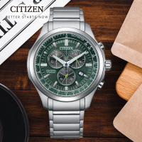 【CITIZEN 星辰】GENTS系列 光動能 鈦金屬計時腕錶 43mm(AT2530-85X)