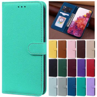 Poco X4 Pro 5G Case Luxury Solid Color Leather Wallet Phone Case For Xiaomi Poco X4 M3 X3 M4 Pro 5G F3 F4 GT X3 NFC Cases Cover