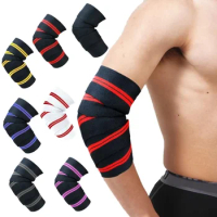 Elbow Sleeves Weightlifting Elbow Compression Sleeve, Adjustable Elbow Wraps Weightlifting Supportive Elbow Strap Brace