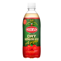 即期品【ASAHI 朝日】威金森DRY薑汁蘋果風味碳酸水 500mlx24入/箱(享受大人性夜晚的辛口風味)