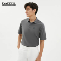 DAPPER เสื้อโปโล DP Patch Polo Shirt สีเทา (KPB/GY/756RS)