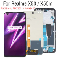 6.57" IPS LCD For Realme X50m X50 5G LCD Display Touch Screen Replacement Digitizer Assembly RMX2144 RMX2051 RMX2025 LCD