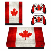 Canada Canadian Flag Skin Sticker Decal For Microsoft Xbox One X Console and 2 Controllers For Xbox One X Skins Sticker Vinyl