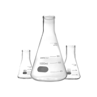 【MASTER】玻璃量杯 1000ml 三角燒瓶 造型花瓶 錐型燒杯 錐形瓶 刻度杯子 5-GCD1000(果茶杯 烘焙量杯)