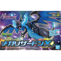 【鋼普拉】現貨 BANDAI Pokémon PLAMO 收藏集 #36 噴火龍 X MEGA 進化 精靈寶可夢 含支架