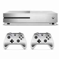 Metal Brushed Skin Sticker Decal For Microsoft Xbox One S Console and 2 Controllers For Xbox One S Skins Stickers Vinyl