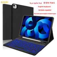 Backlit Keyboard Case for iPad Air 5 10.9 2022 Air 4 10.9 Pro 11 2021 7th 8th 9th 10.2 Air 3 10.5 5th 6th 9.7 Case keyboard