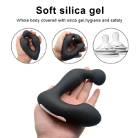 Remote Controlled Vestibular Massager Anal Plug Vibration Male Masturbator Adult Sex Toy Prostate Massager for Men