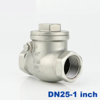 High quality stainless steel 304 switch check valve 1" inch thread DN25 SS201 SS304 316 2 way water swing check ball valve
