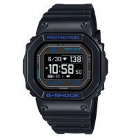 【CASIO 卡西歐】G-SHOCK 心率偵測 藍牙 太陽能電力 黑 經典方型 運動系列 DW-H5600-1A2_44.5mm