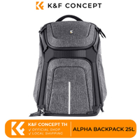 K&amp;F Concept Alpha Backpack 25L Canon Nikon DSLR Laptop Travel Canon Double Shoulder Bag เป้ใส่กล้องถ่ายรูปกล้อง Upgrade BlueGrey ความจุสูง