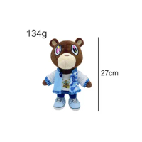 Meoot Plush Toy Store Teddy bear plush toy doll Cute Healing Backpack pendan