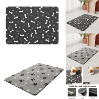 Pet Feeding Mat-Absorbent Dog Food Mat-Dog Mat For Food And Water-No Stains Quick Dry Dog Water Dispenser Mat