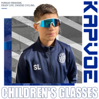 Kapvoe Photochromic Kids Cycling Sunglasses Sport Bicycle Glasses UV400 Child Goggles Boys Girls Teenager Outdoor Bike Eyewear