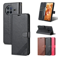 For Vivo X80 Case Flip Leather Phone Cover Card For Vivo X80 Coque Fundas Bag Book Protector чехол
