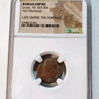 Koin Romawi Kuno AE3 Jovian AD 363-364 Asli NGC Ancient Roman Coin