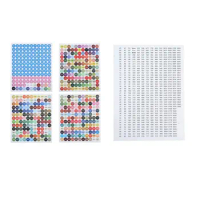 DMC Colors Number Label Stickers 26 Letters 0-100 Round for Diamond Painting Storage Box Mosaic Beads Organizer Bottle Tool Cro