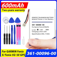 600mAh 361-00097-00 361-00096-00 361-00098-00 Battery for Garmin Fenix 5 Fenix 5S Fenix 5X Smart Watch Battery