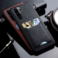 Case for Huawei P30 Pro Lite funda Luxury Pu Leather Card Holder Phone cover for Huawei P30 Pro Card Pocket Wallet Card Case