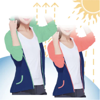 【LIGHT&amp;DARK】抗UV凉感-日本大和-時尚機能-女款防護外套(吸濕排汗/抗箘除臭)