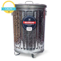 Behrens 20 gal Galvanized Steel Outdoor Refuse / Composter Can with Lid