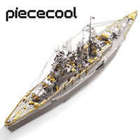 Piececool 3D Metal Puzzle Model Building Kits - Nagato Class Battleship Jigsaw Toy ,Christmas Birthday Gifts for s Kids