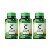 【Nature’s Truth 綠萃淨】美妍維生素C 500mg Plus玫瑰果口含錠3瓶組(共180錠)