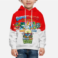 Newest Super Zings 7 Hoodies for Kids Toddler Boys Girls Superthings Power Machines Sweatshirts Children Cartoon Anime Pullovers