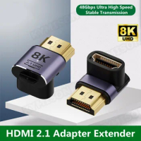 8K HDMI 2.1 Cable Adapter Male to Female Cable Converter for HDTV PS4 PS5 Laptop 4K HDMI Extender Female to Female