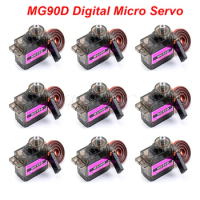 MG90D 9g Digital Micro Servo Motor High Torque Bearing Upgraded MG90S for RC Plane Helicopter Boat Car Trex 450