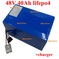 lifepo4 48v 40Ah battery pack e-bike battery 48v Lithium iron phosphate motor 48v 2000w 3000w for electric bike ebike +charger