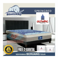Paling laris Olympic Springbed Bearland Type Grizzly Full set Divan Sandaran Kasur  Price