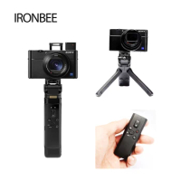 IRONBEE Wireless Remote Control Tripod Grip Stabilizer 3KG Payload for SLR Sony Canon A6100 A7C A9 EOS M50 M6 Camera Photo Video