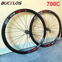 BUCKLOS 30/40mm Bicycle Wheels 700C Disc Brake Wheelset Carbon Hub Road Bike Wheel Set Rim fit Shimano HG SH Cycling Wheels