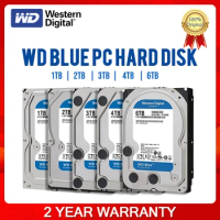 New Western Digital WD Blue 6TB 4TB 2TB 1TB Hard Drive HDD SATA III 6 Gb/s 5400 RPM 3.5" Harddisk For Desktop PC Computer